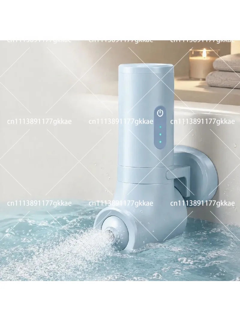 Portable Bathtub Bubble Massager Cordless Hydrotherapy Spa Jet 3 Speed Adjustable Dual Mode Waterproof Bath